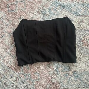 Nasty Gal Black Corset Too - NWT - Small